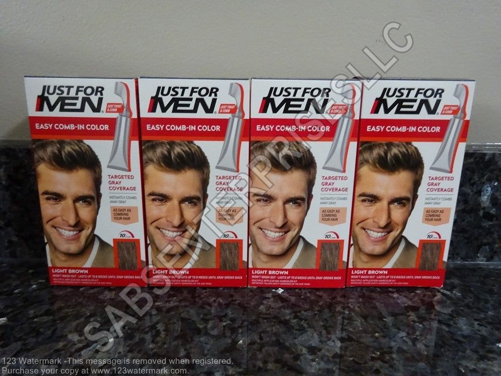 4 Boxes of Light Brown Hair Dye - Easy Comb-In Permanent Hair Color