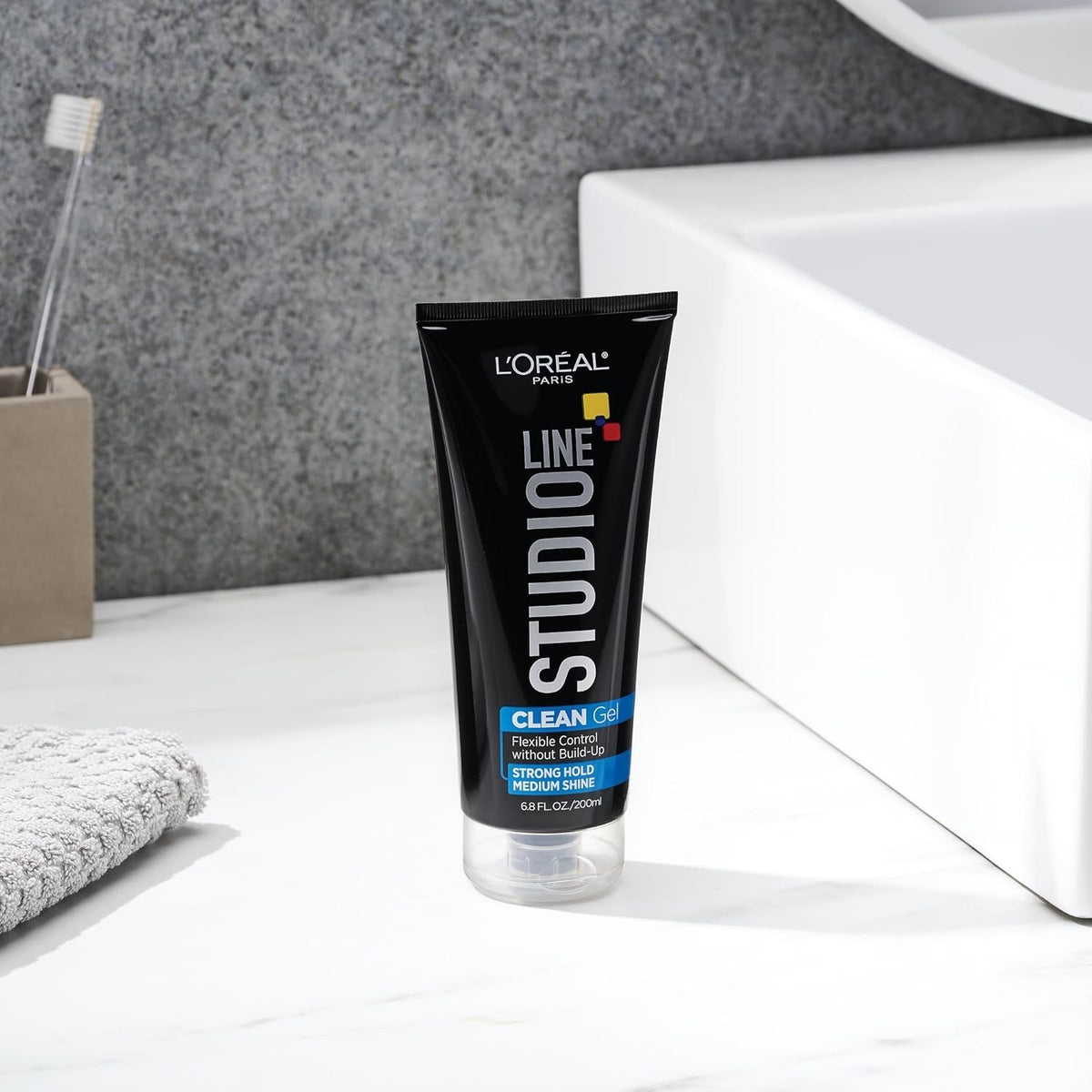 Strong Hold Hair Gel for Definition & Natural Style - 6.8 fl oz