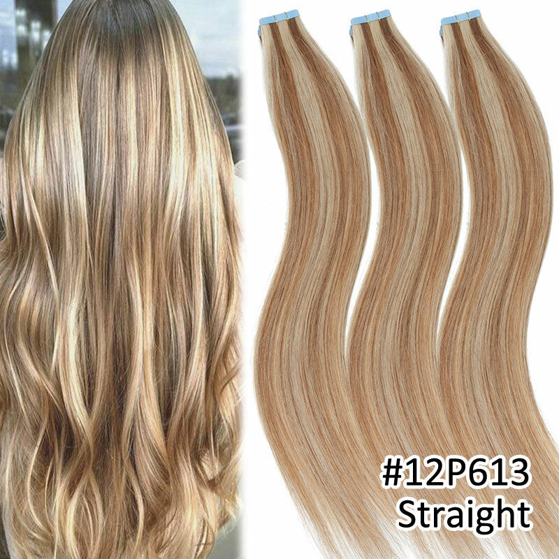 Remy Human Hair Tape-In Extensions - Highlight Ombre 100G