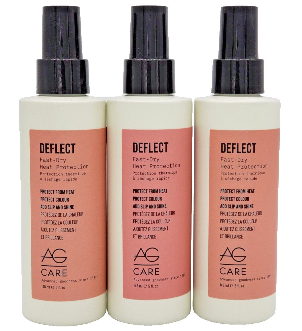 Hair Heat Protectant Spray - Fast Drying, Color-Protecting, 5 oz Set of 3