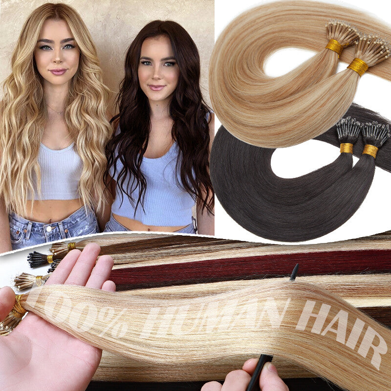 Thick Nano Ring Hair Extensions - Micro Loop Beads, Real Remy Human Hair