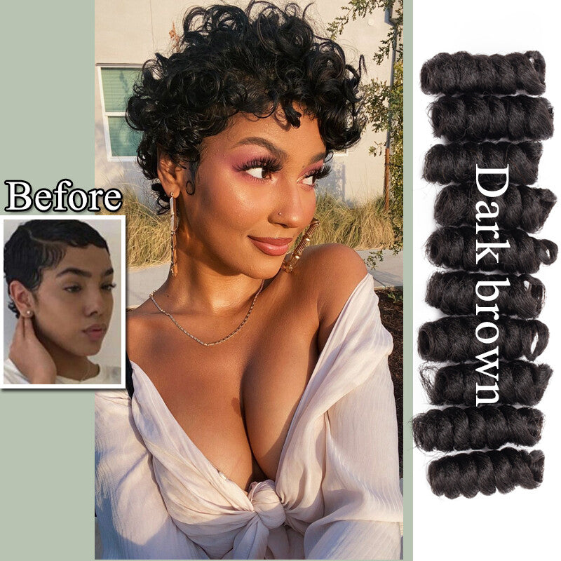 Natural Short Jamaican Bounce Crochet Hair Extensions Spring Braid