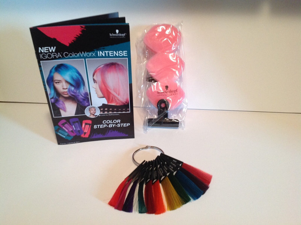 Schwarzkopf Igora Colorworx Intense Swatch Ring Kit with Step-by-Step Guide