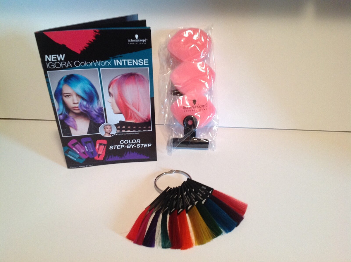 Schwarzkopf Igora Colorworx Intense Swatch Ring Kit with Step-by-Step Guide