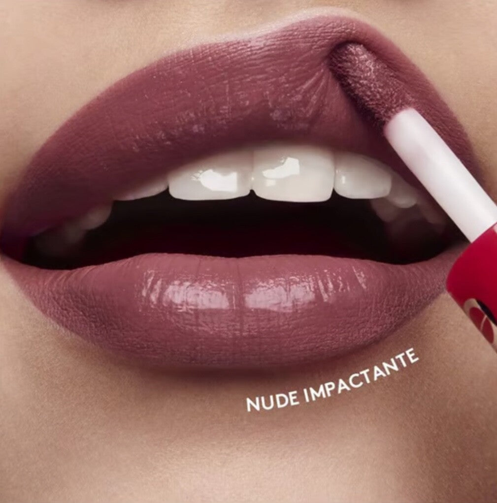 Liquid Matte Lipstick Duo Colorfix Nude Impactante