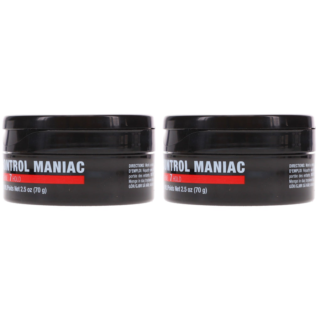Hair Styling Wax Control Maniac 2.5 oz Pack of 2 for Hold & Shine
