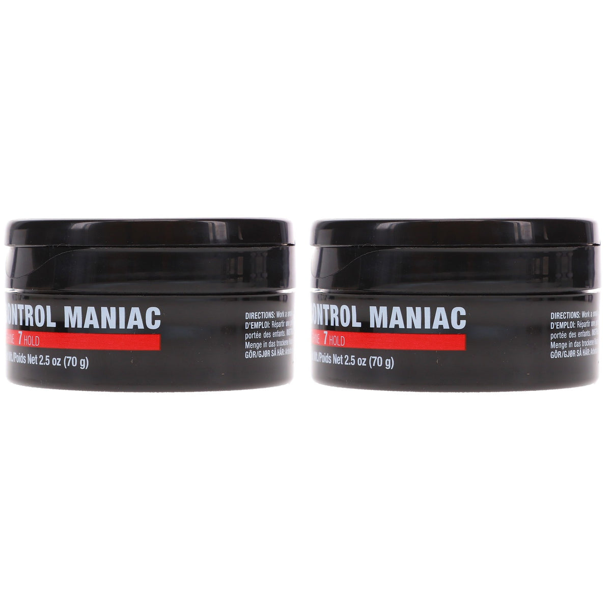 Hair Styling Wax Control Maniac 2.5 oz Pack of 2 for Hold & Shine