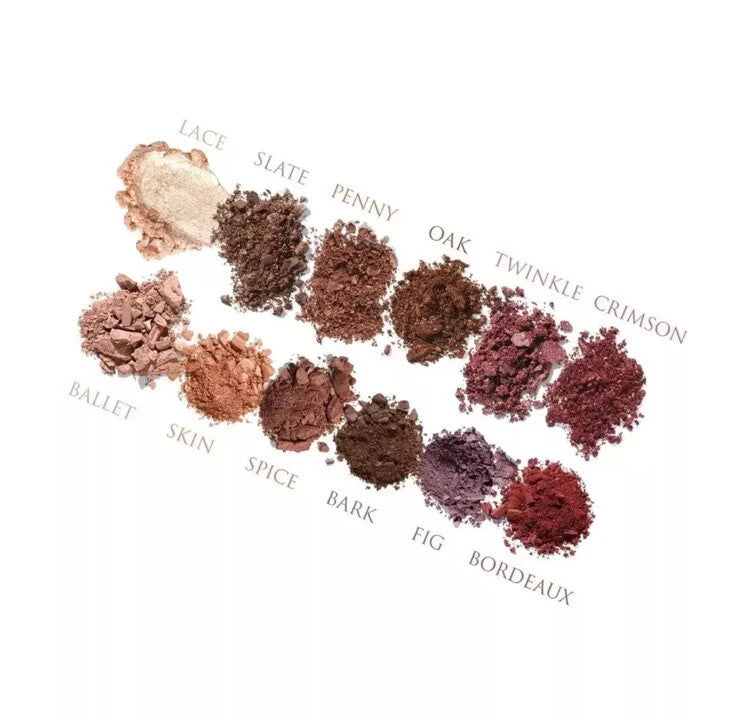 12-Color Eye Shadow Palette with Matte & Metallic Shades - Long Wear Makeup