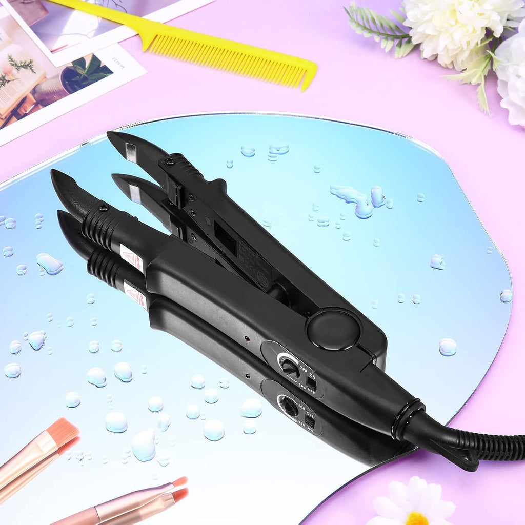 Keratin Hair Extension Kit with Heat Iron & Beads - DIY Hair Styling Set