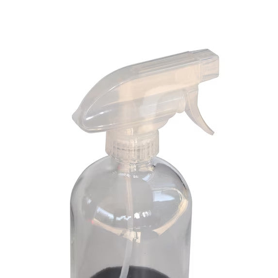 16 oz Reusable Glass Spray Bottle with Rubber Bottom for Household & Gardening