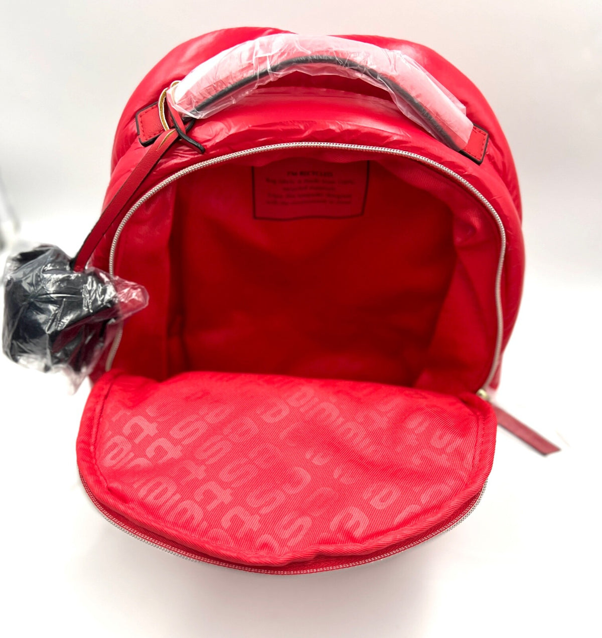 Estee Lauder Fluffy Backpack Makeup Bag - Red, Compact Travel & Storage