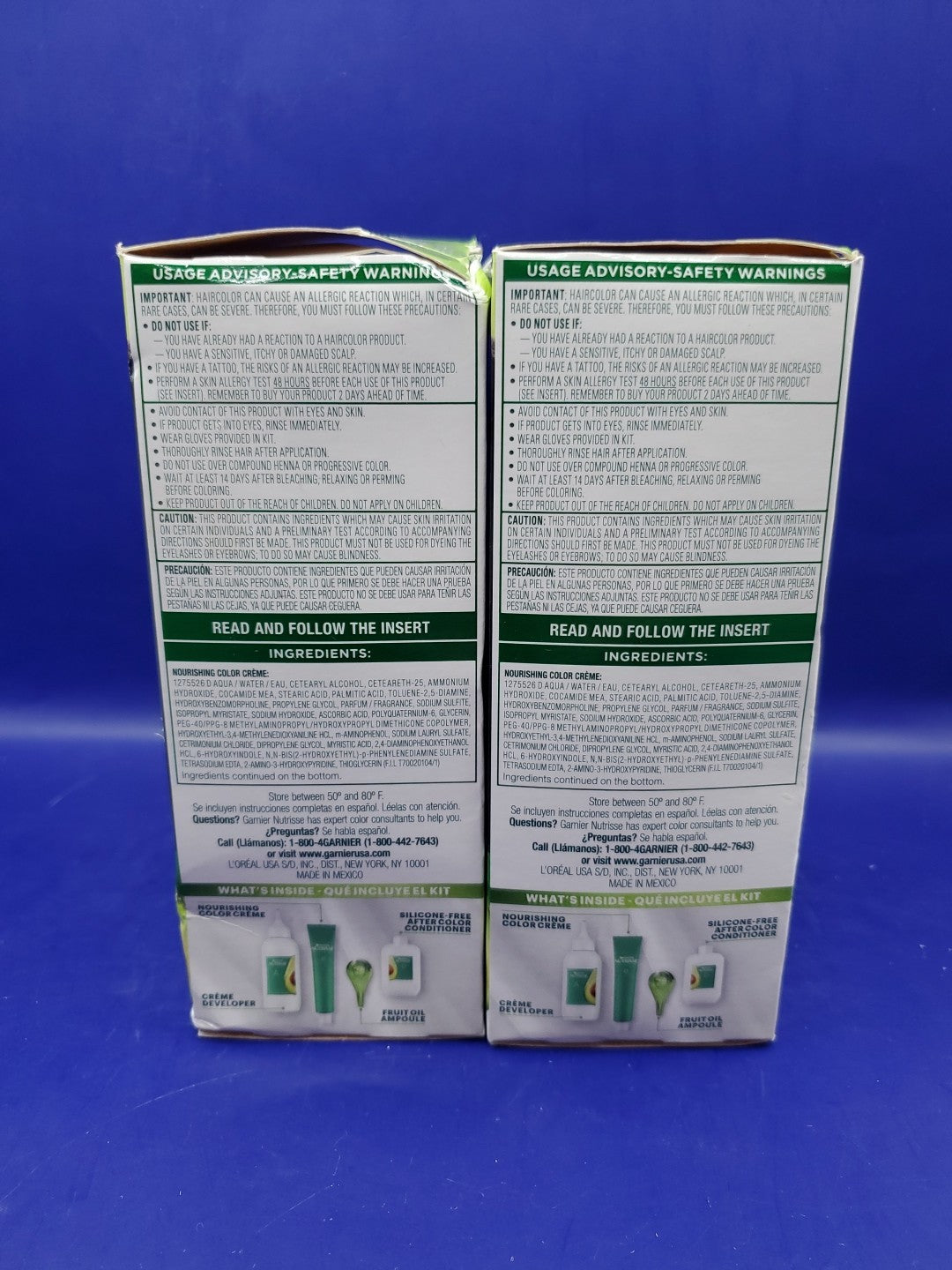 Garnier Nutrisse Nourishing Permanent Hair Dye 30 Darkest Brown 2 Pack