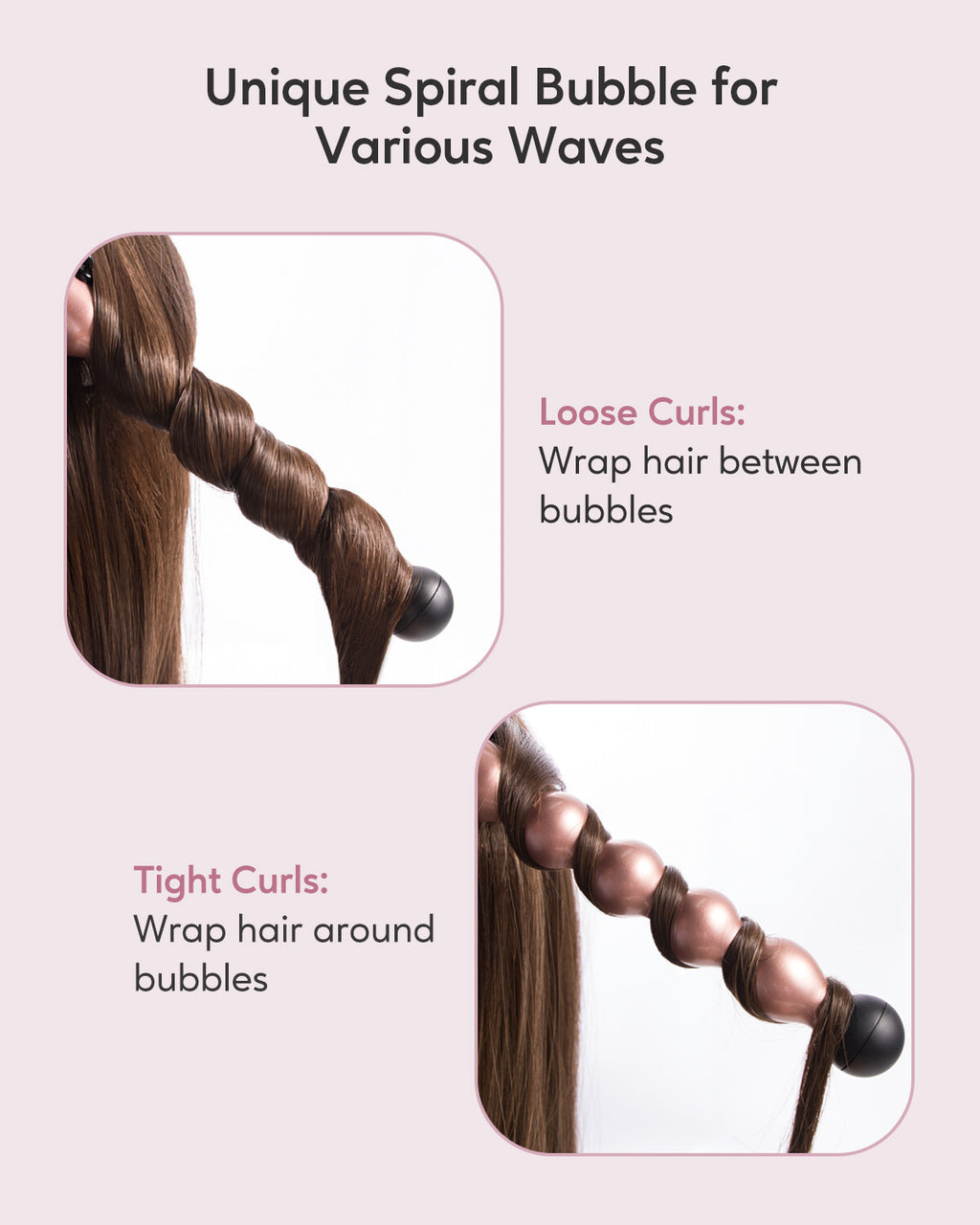 5-in-1 Curling Wand Set with Interchangeable Ceramic Barrels for Hair Styling