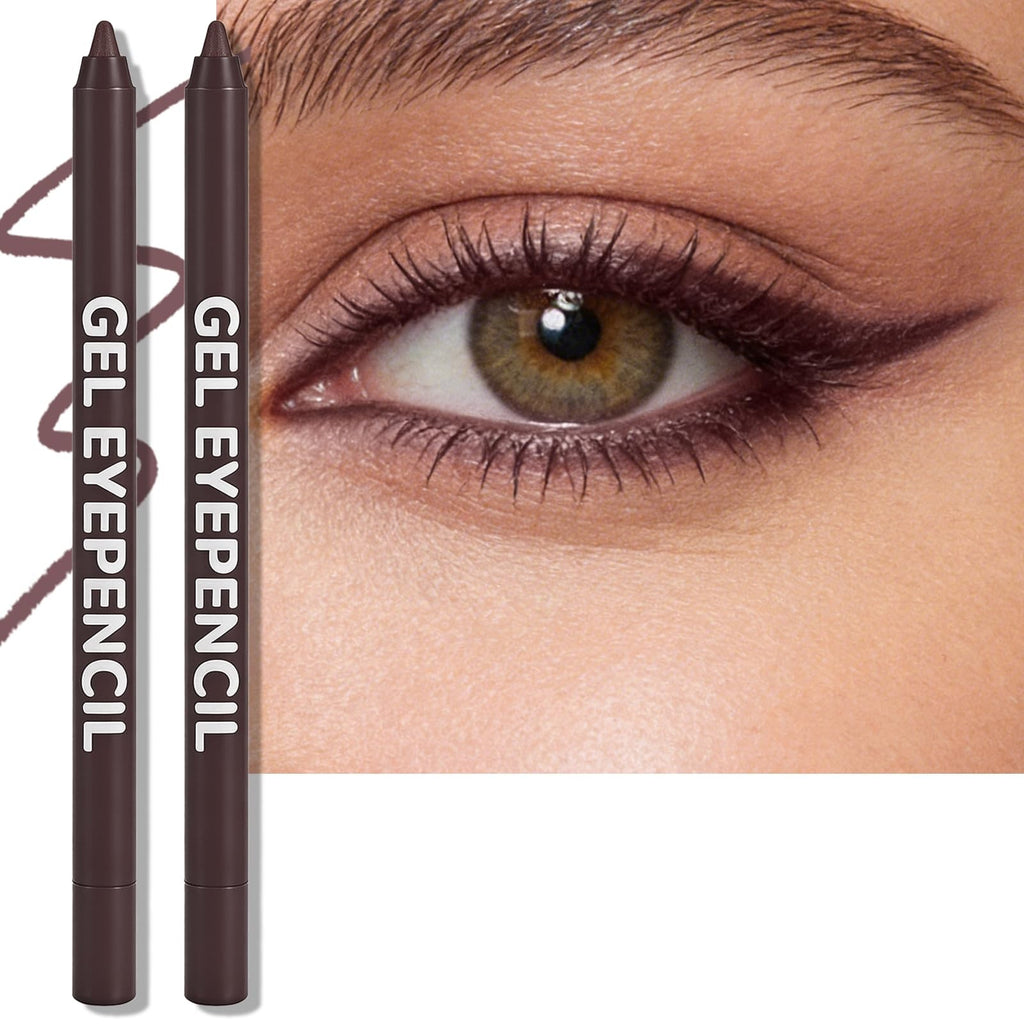 Waterproof Gel Eyeliner Pencil Set for Sensitive Eyes - 2 Pack