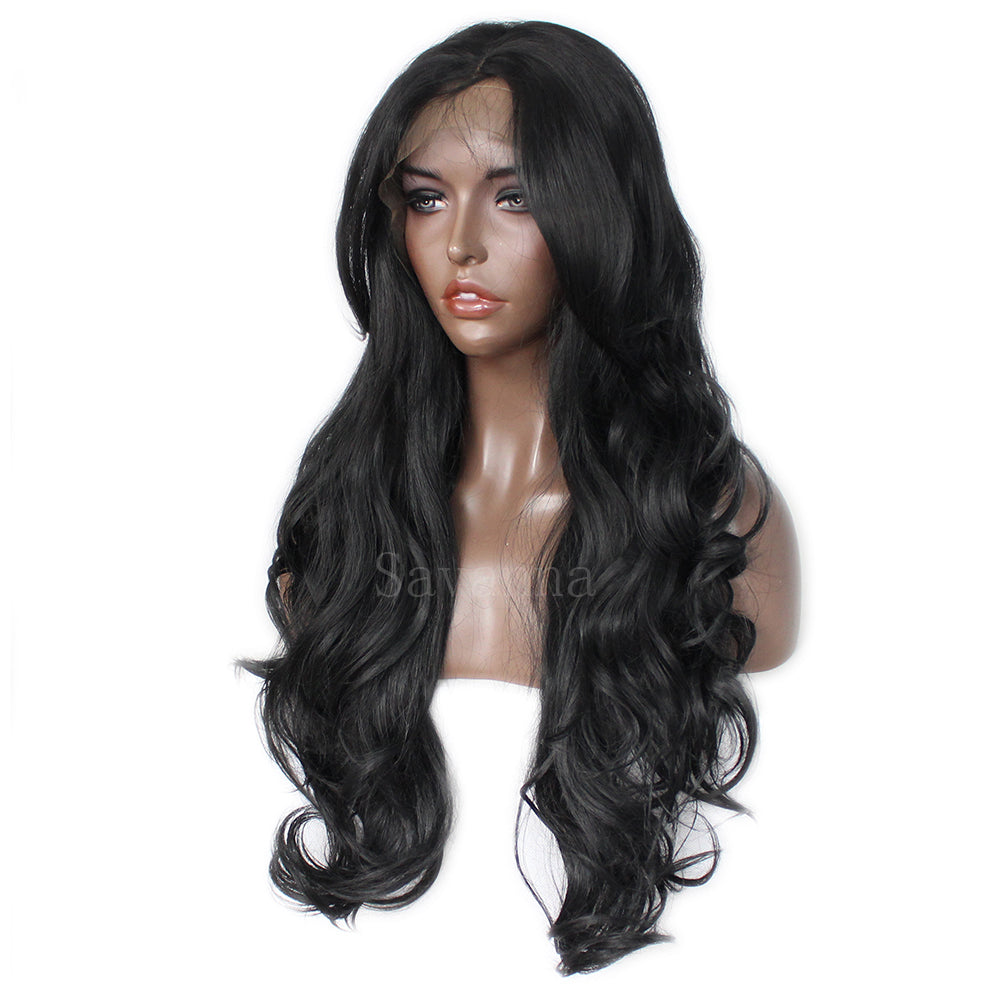 Synthetic Lace Front Wigs for Women Brazilian Body Wave Hair with Baby Hair