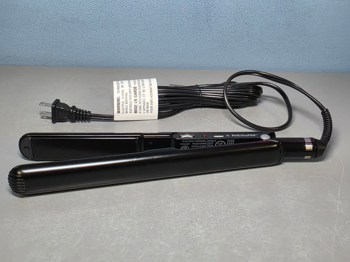 Ceramic Hair Straightener 1 Inch Flat Iron Black 450°F Max Temp