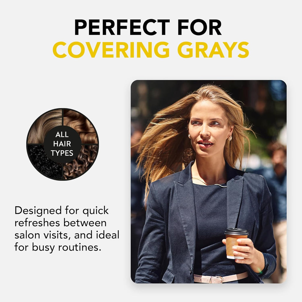 Dark Blonde Permanent Hair Color Shampoo - 5 Minute Gray Coverage, Ammonia Free