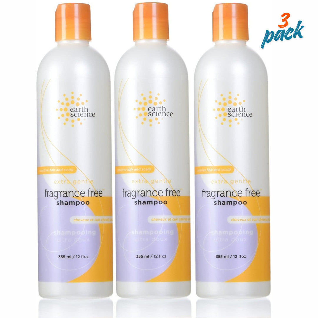 Earth Science Fragrance-Free Gentle Shampoo 12 oz Pack of 3