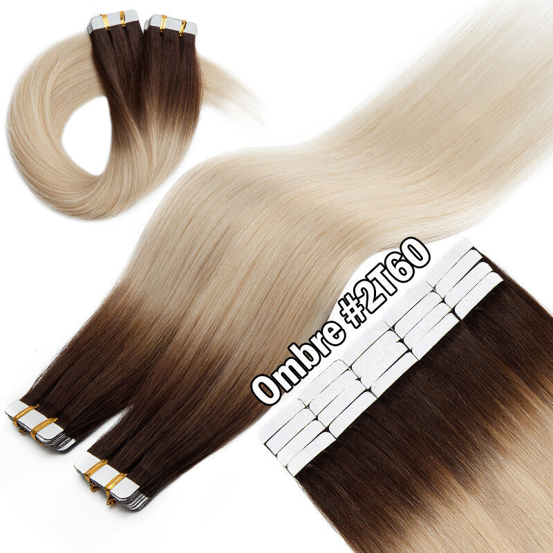 150g Thick Tape-In Human Hair Extensions - Remy Virgin Hair, 16-24 Inches