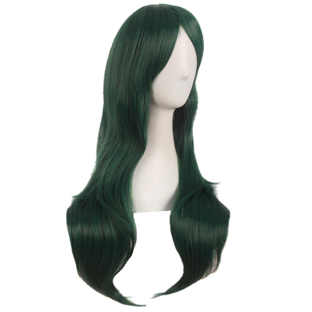 Long Curly Costume Wig - Pine Green 28 Inch Women Cosplay Fiber
