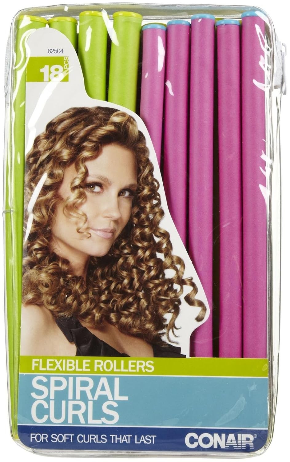 Flexible Spiral Hair Curlers Set for Soft Bouncy Curls - Medium & Small