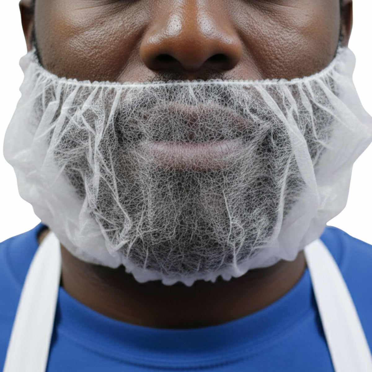 Disposable 18-Inch White Beard Covers - Polypropylene Single Loop, Pack Options