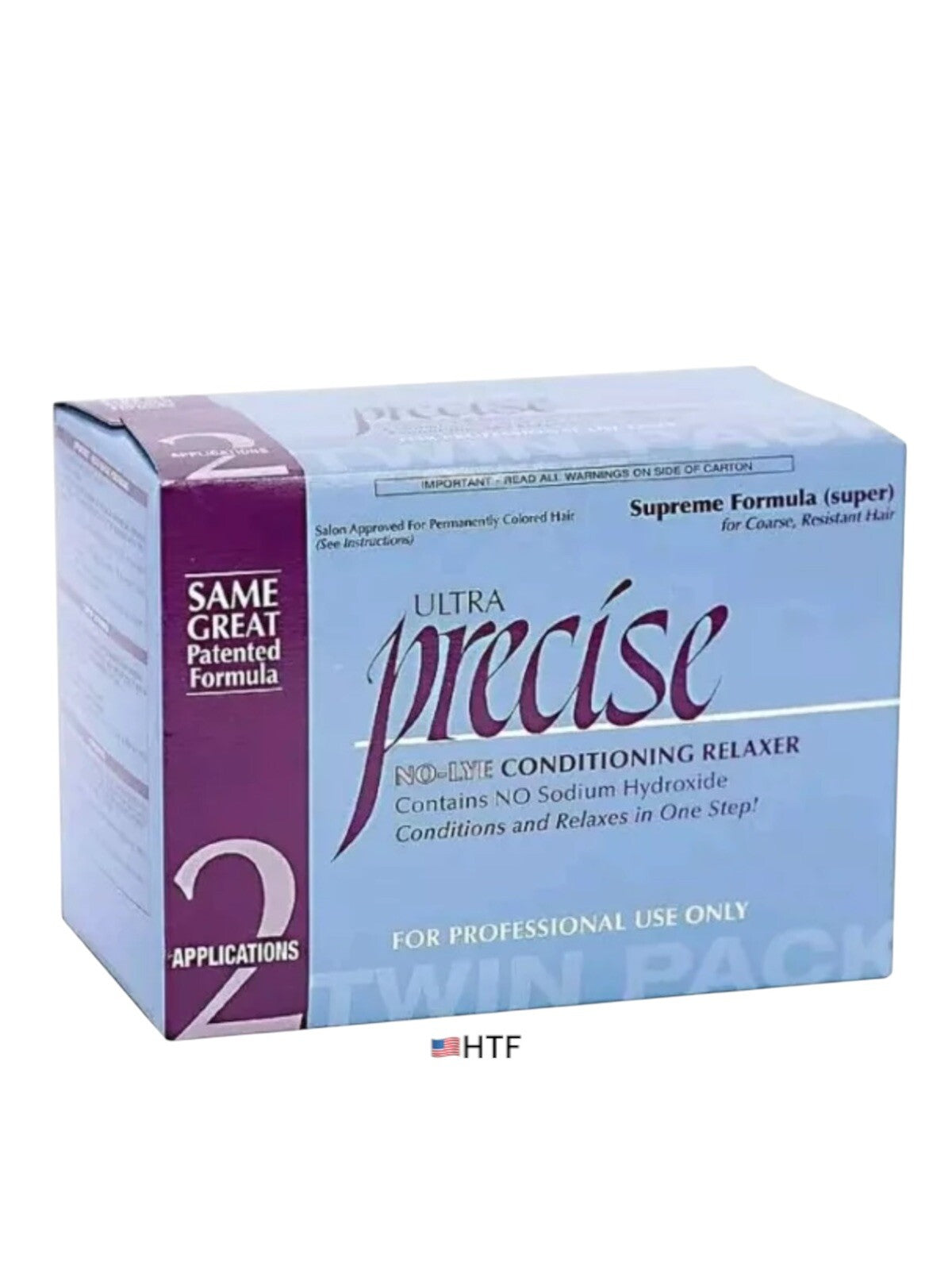 Ultra Precise No-Lye Hair Relaxer Kit Twin-Pack for Coarse Resistant Hair
