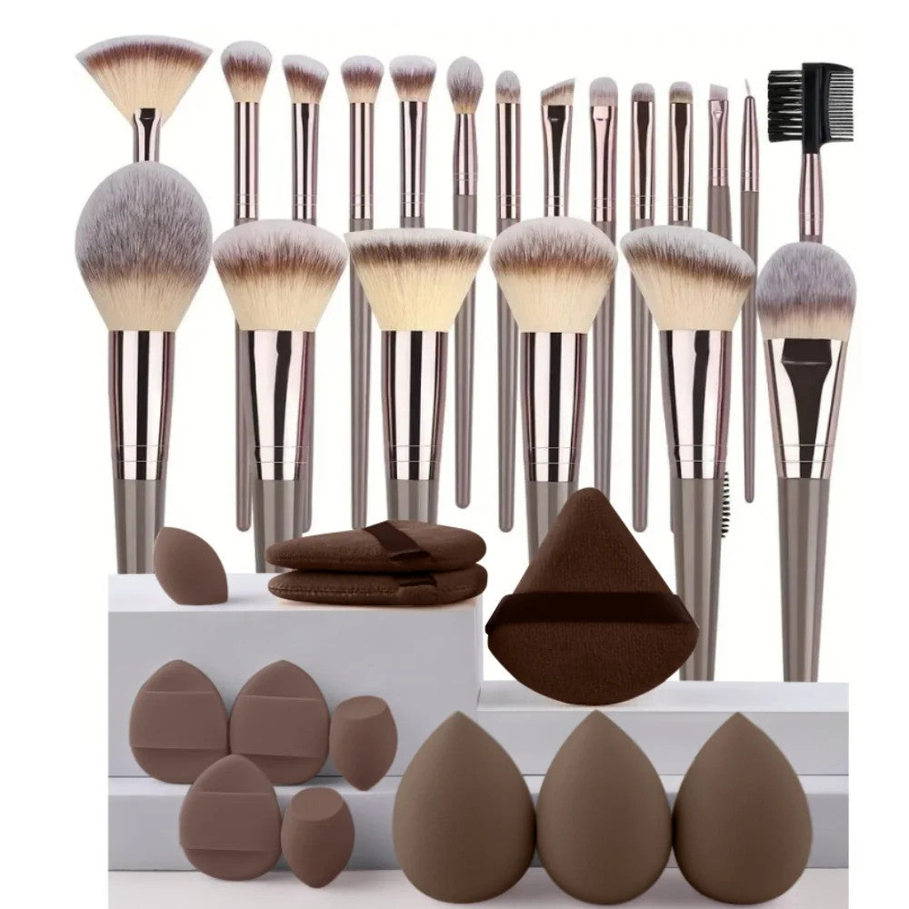 Makeup Brush Set 3-20Pcs Soft Fluffy Face Eye Cosmetic Tools Hypoallergenic