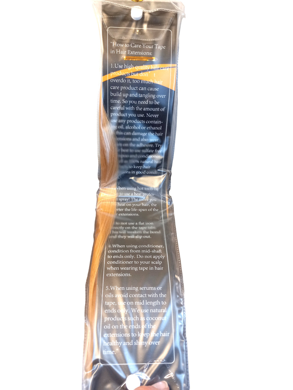 14 Inch Tape-In Human Hair Extensions PU #27 Strawberry Blonde - 20 Pieces