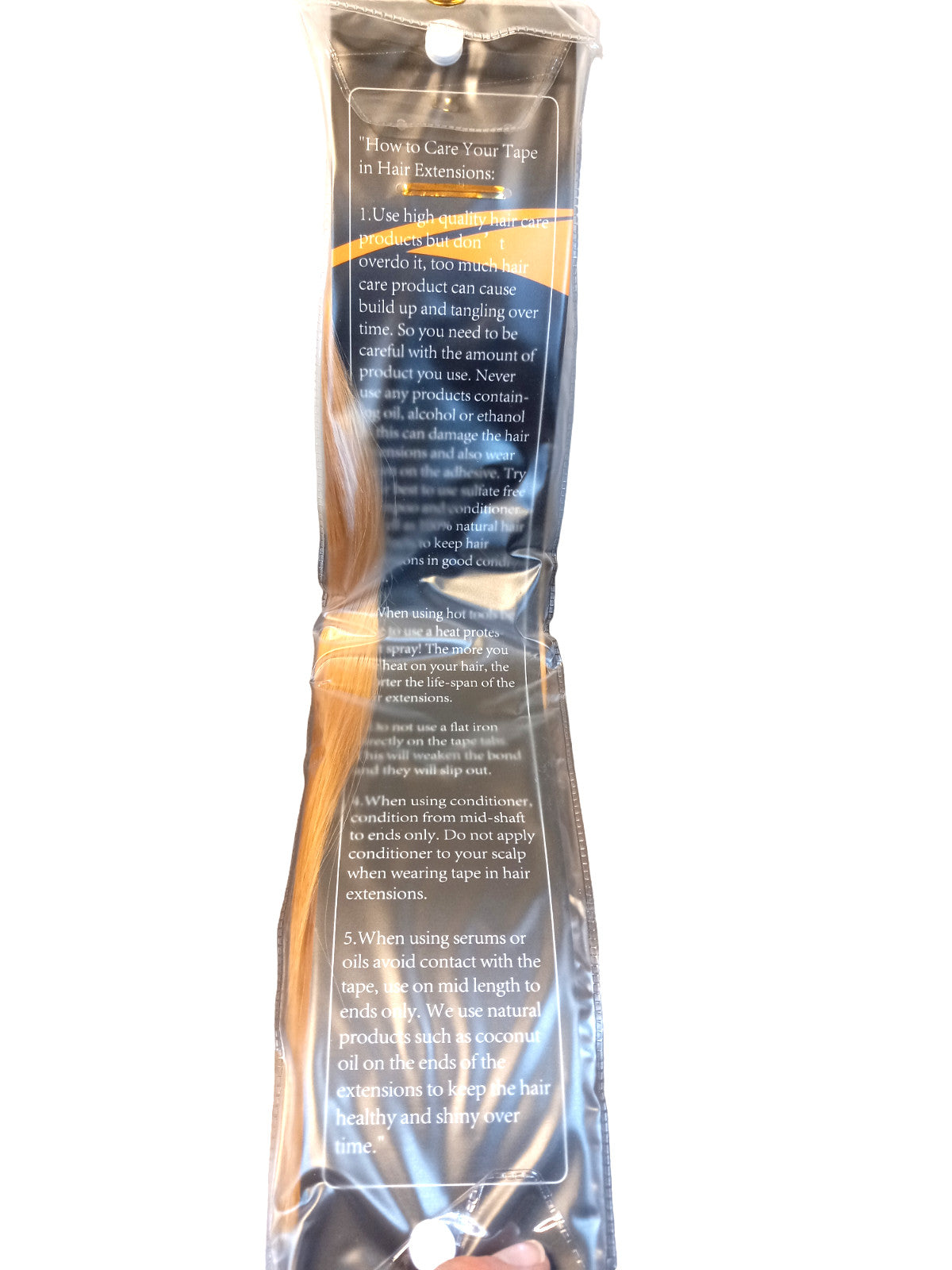 14 Inch Tape-In Human Hair Extensions PU #27 Strawberry Blonde - 20 Pieces