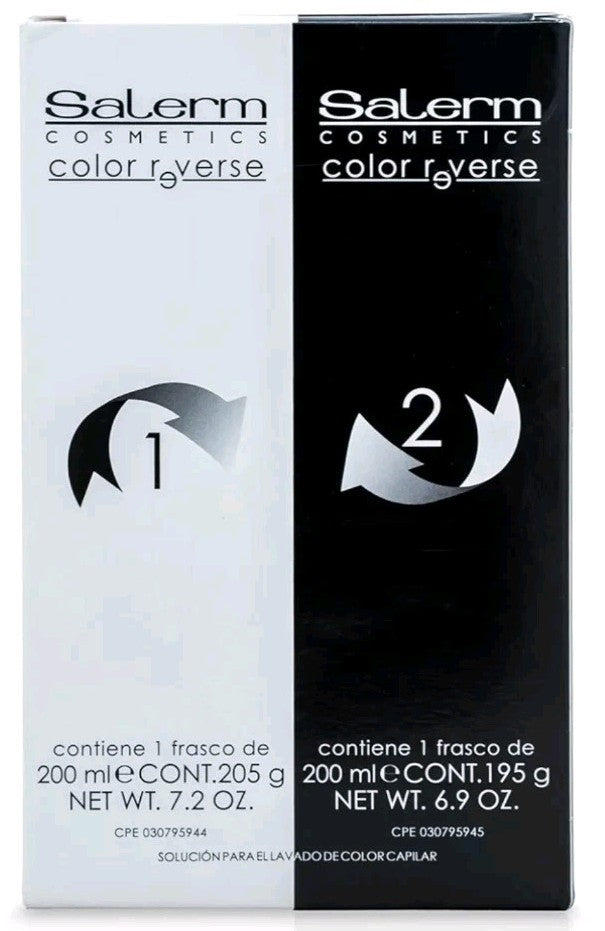Salerm Color Reverse Hair Treatment Pack - 2 Bottles, 7.2 Oz & 6.9 Oz