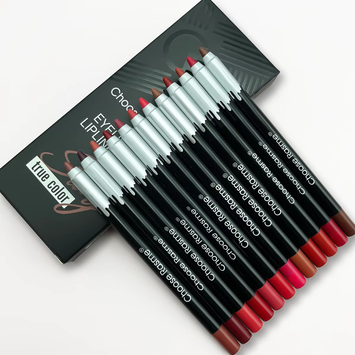 12 Color Matte Lip Liner Set Long Lasting Waterproof Lipstick Pencils