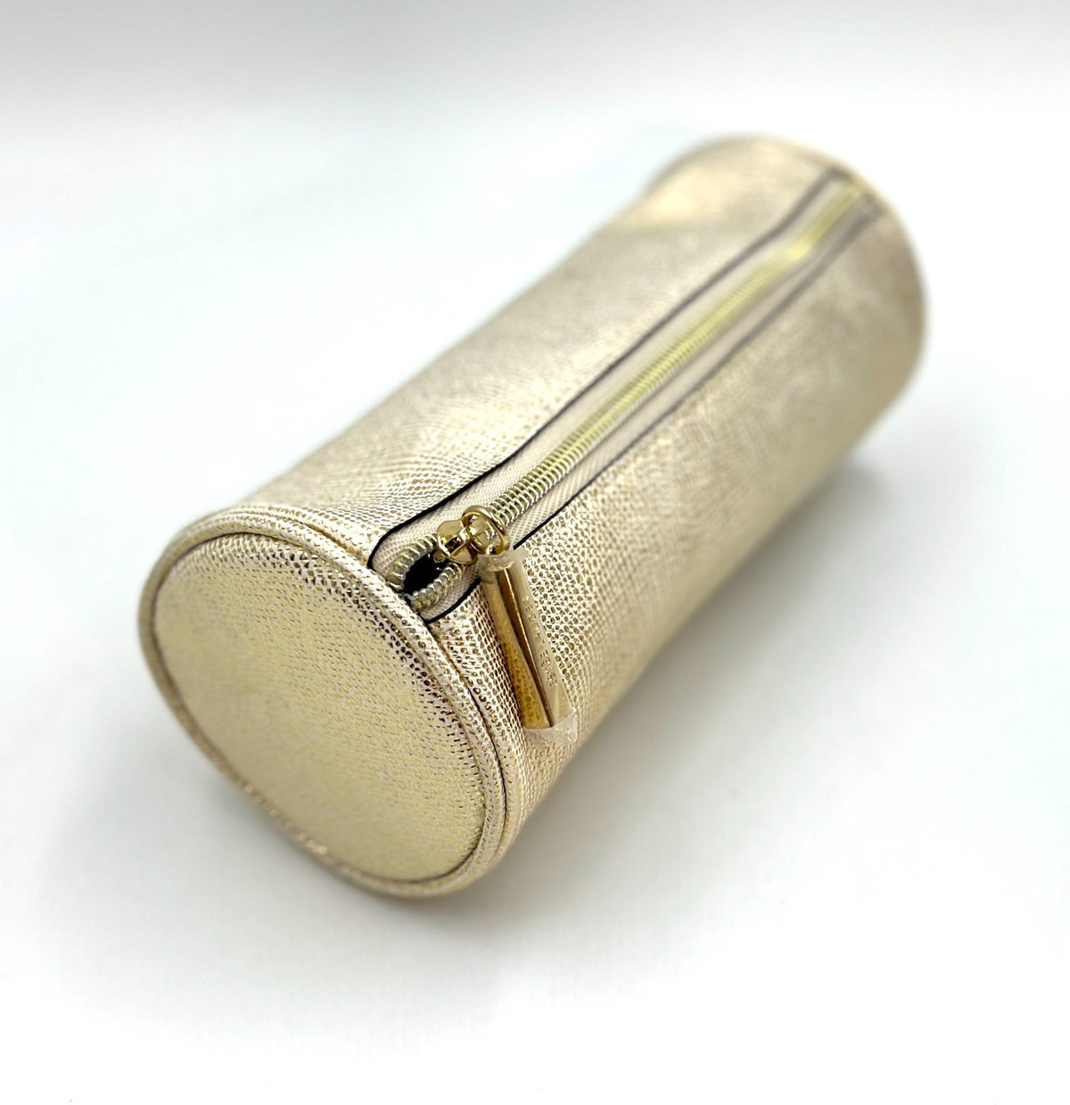 2 Gold Cosmetic Makeup Bags Clutch Pencil Cases Travel Organizer