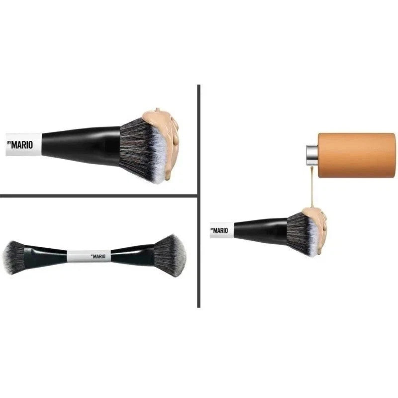 Dual-Ended Foundation & Face Makeup Brush for Cosmetics Application