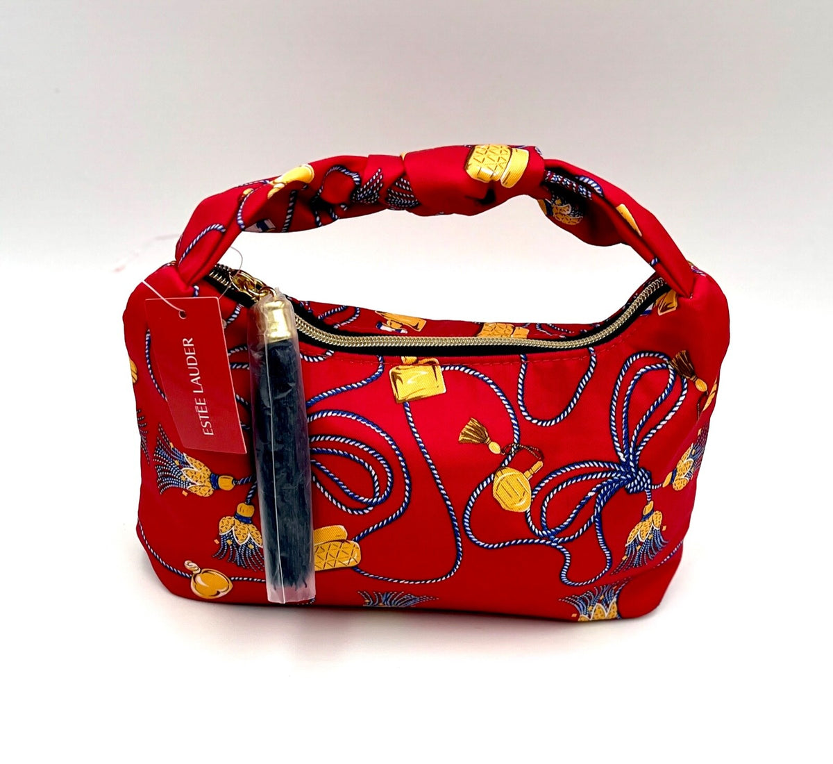 2 Red Tassel Printed Makeup Bags Handbag Organizer