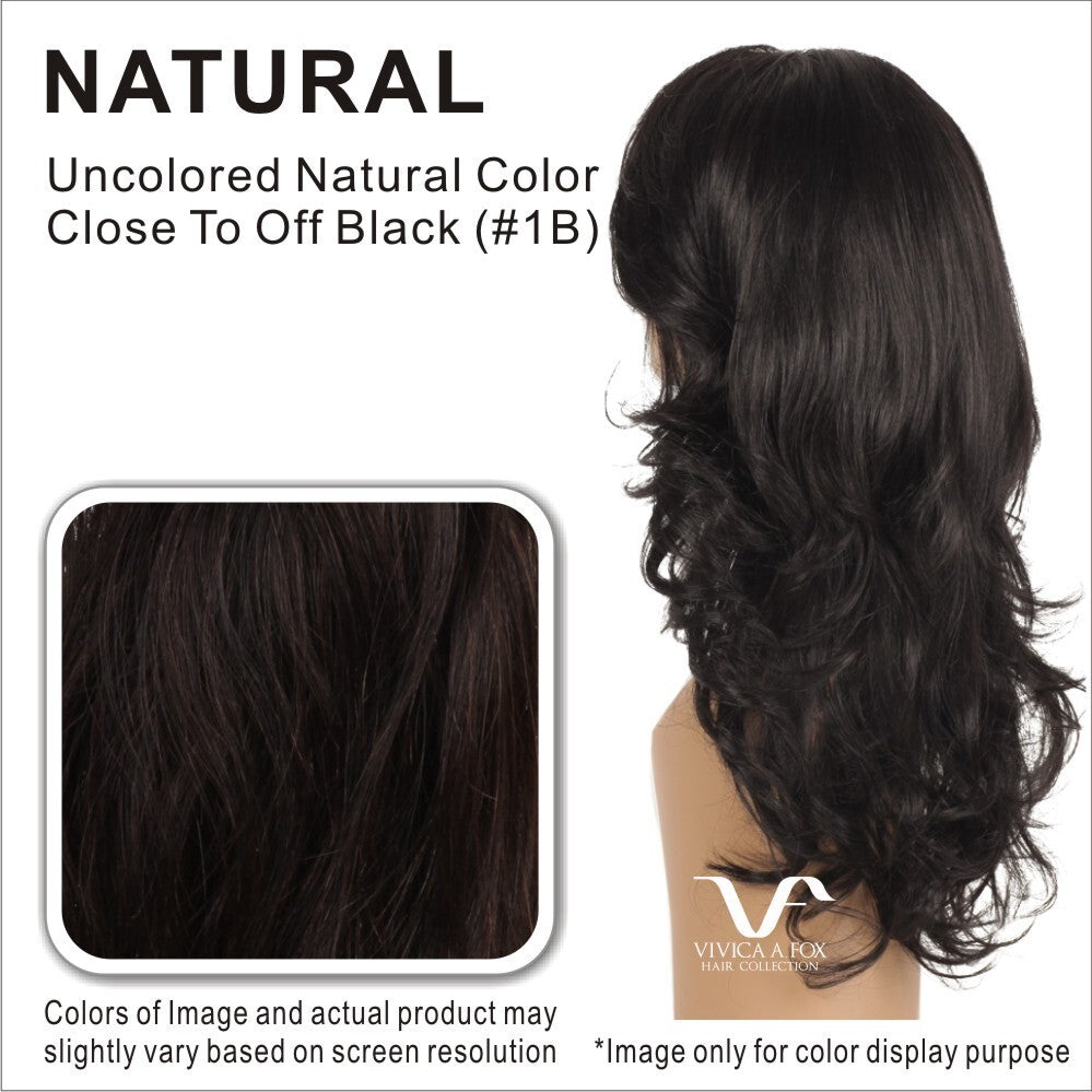 15-Inch Brazilian Human Hair Wigs for Women - Natural Color, Vivica A. Fox Collection