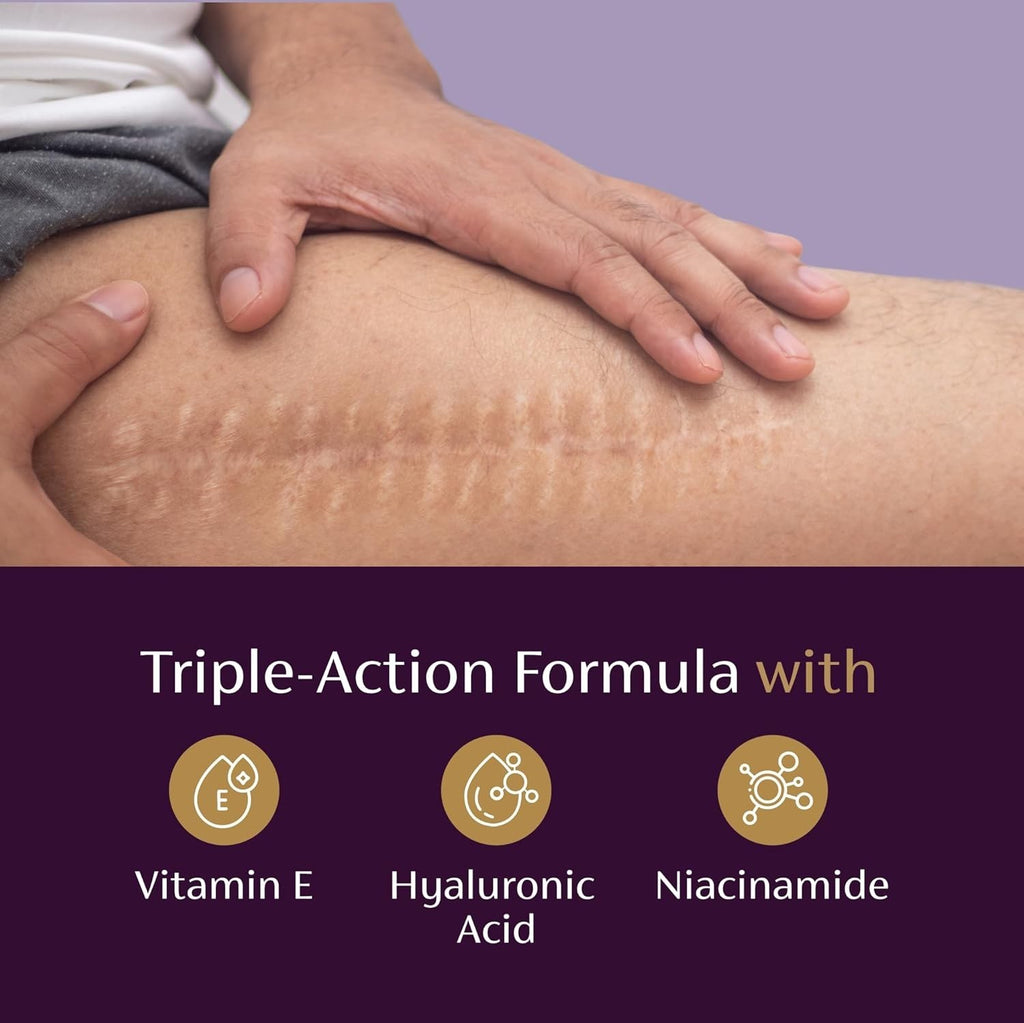 Scar Serum with Vitamin E Hyaluronic Acid & Niacinamide - Fades Old Scars