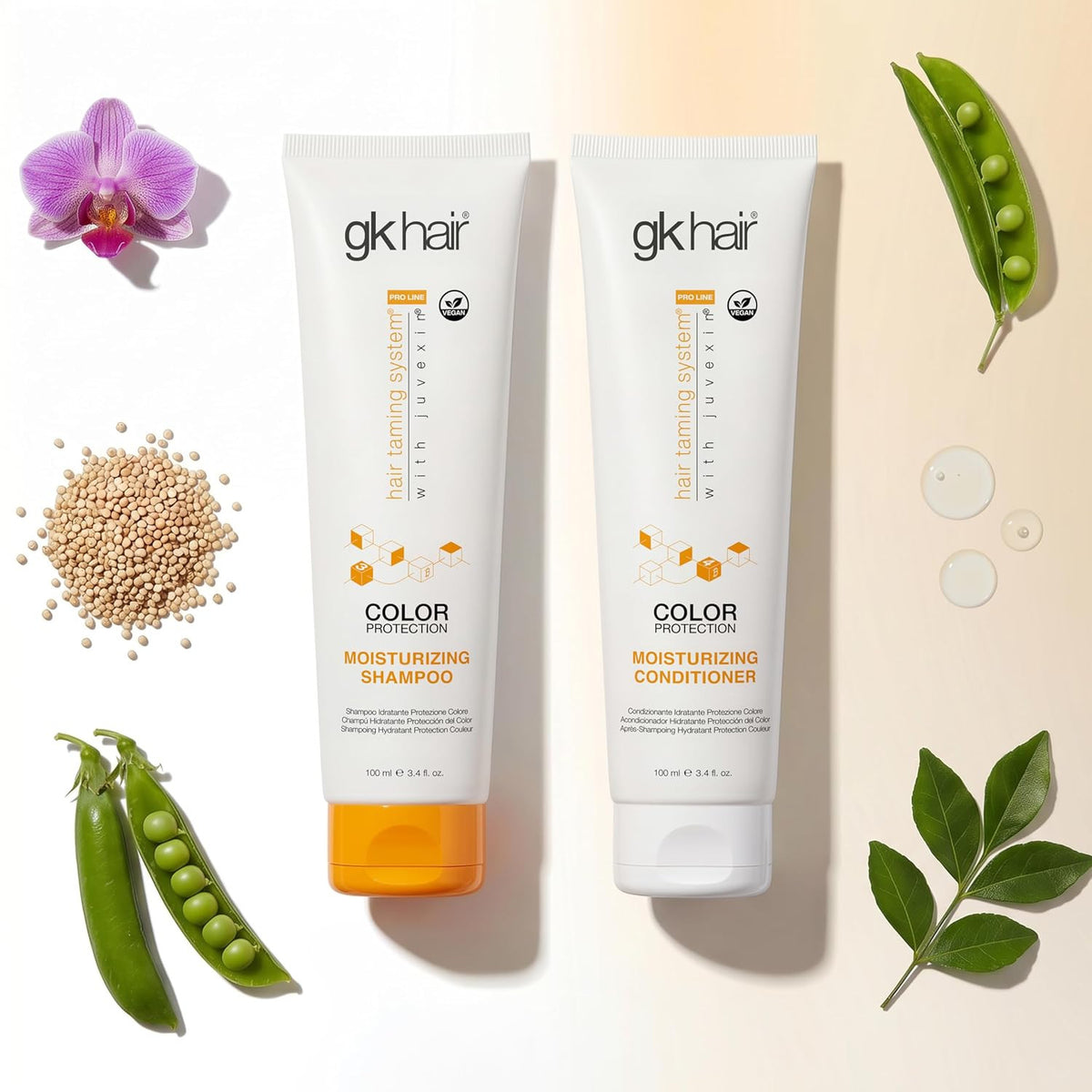 Travel Size Curly Hair Shampoo & Conditioner Set for Color Protection