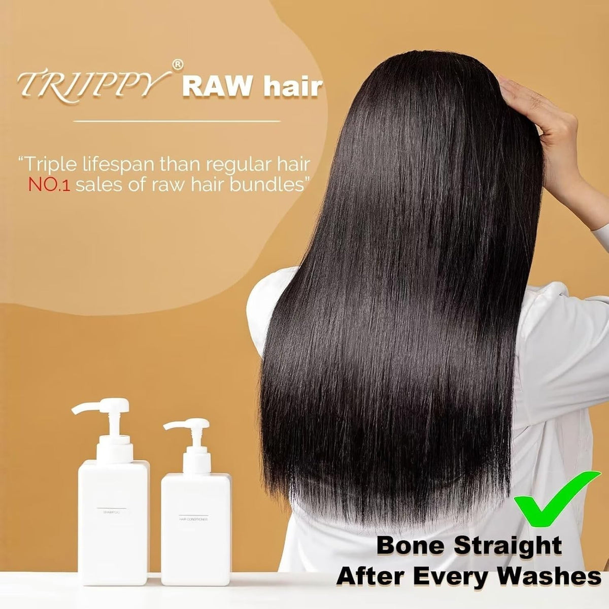 16 Inch 100% Raw Cambodian Human Hair Single Bundle - Straight & Durable