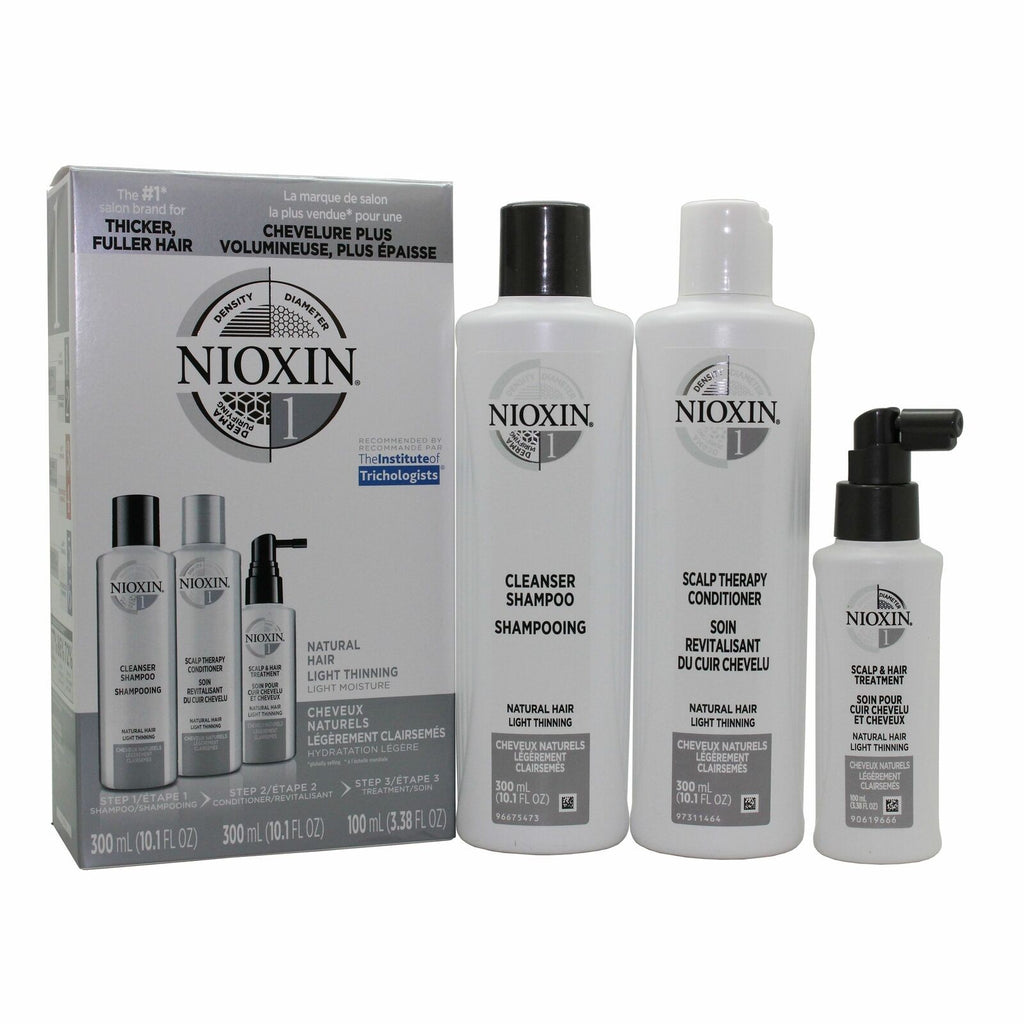Nioxin Hair Care Kit System 1 for Fine and Thinning Hair - 3 Month Supply