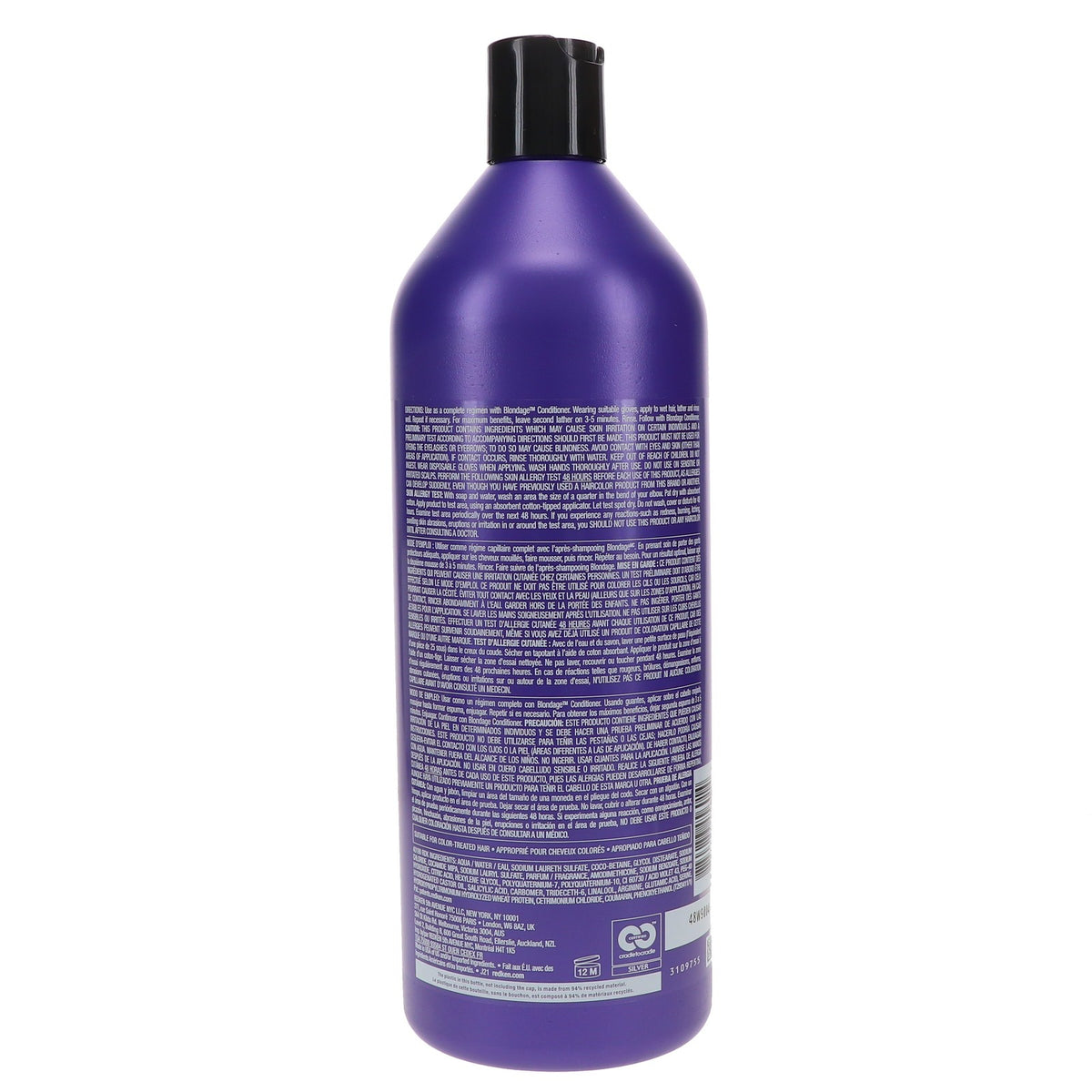 Redken Blondage Purple Shampoo 33.8 oz for Blonde Hair Color Care