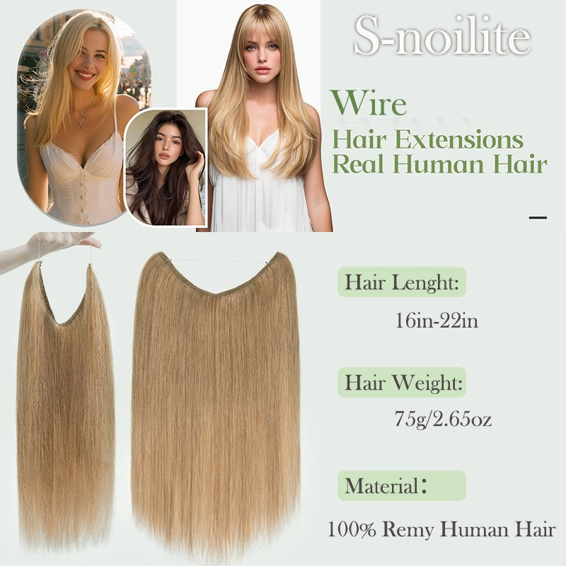 Clip-In Remy Human Hair Extensions with Invisible Wire - Thick Balayage