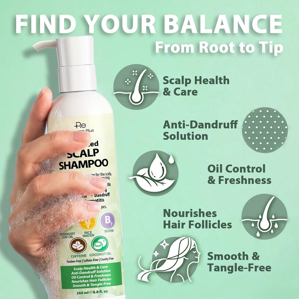 Antifungal Shampoo for Dandruff & Folliculitis 8.8 fl oz – Salicylic Acid Formula