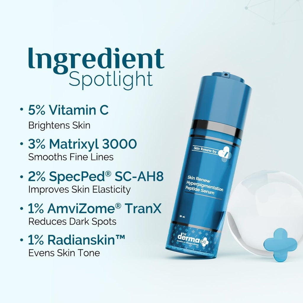 Peptide Skin Serum for Dark Spot Reduction & Skin Tone Evenness - 30ml