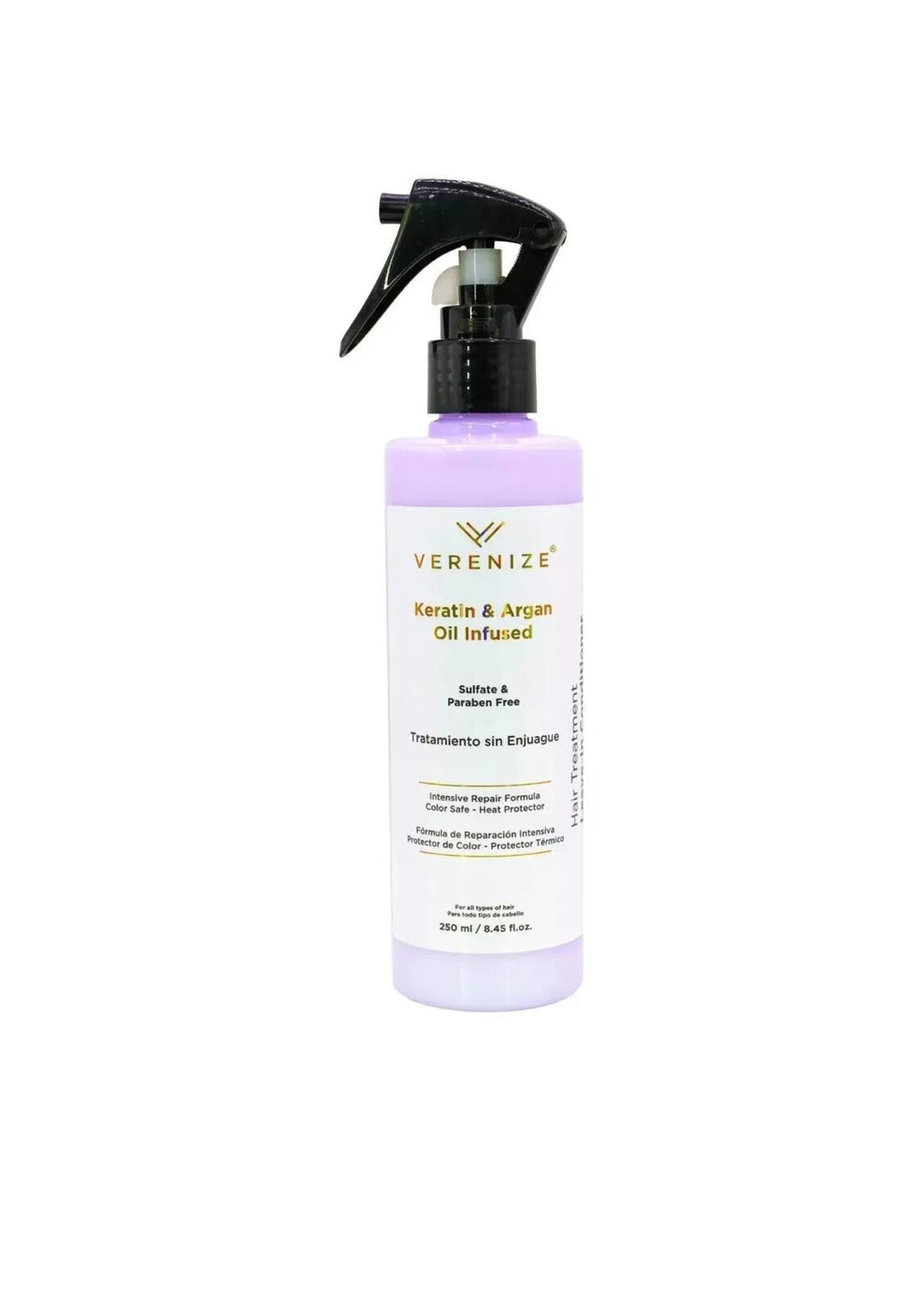 Verenize Keratin & Argan Oil Infused Hair Repair & Heat Protectant Spray - 3 Bottles
