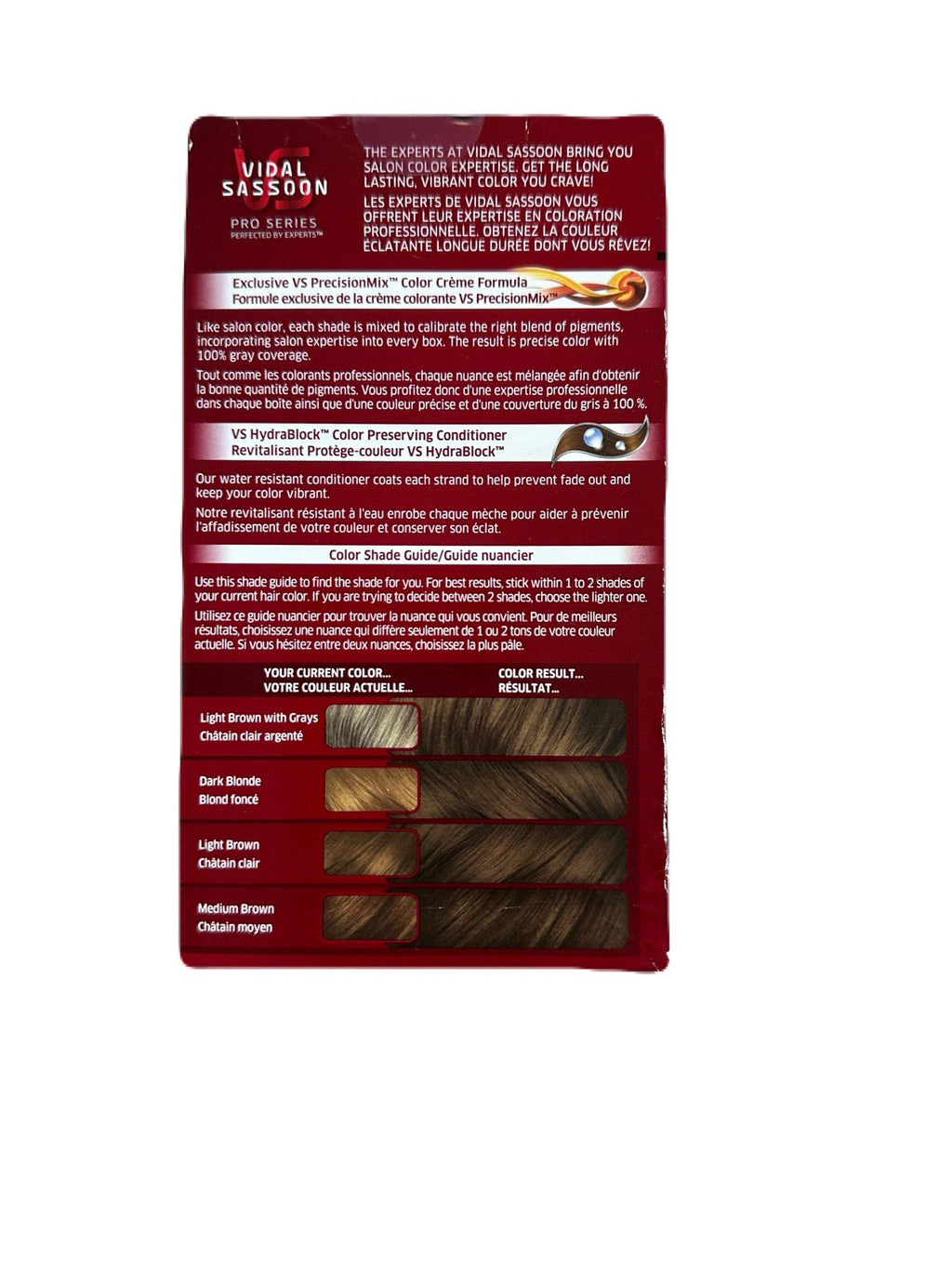 Vidal Sassoon Pro Series Color 6 Light Brown Hair Dye - Chatain Clair
