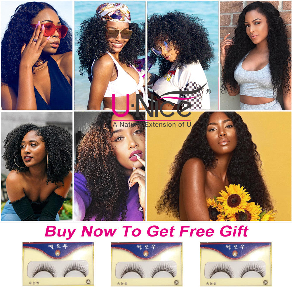 Indian Jerry Curly Hair Extensions - Virgin Human Hair Weave Bundles