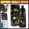 3-in-1 Hair Dye Shampoo for Gray Coverage - Natural Black, 500ml for Men