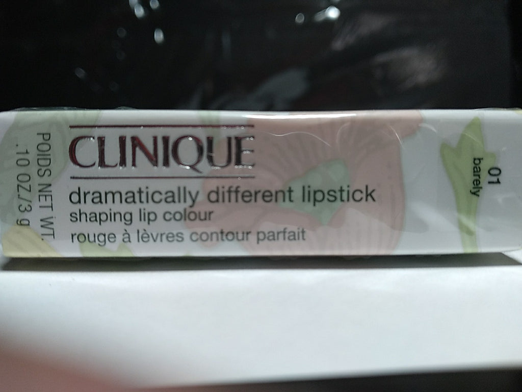 Clinique Dramatically Different Lipstick - 01 Barely, Full Size 0.1 oz/3 g