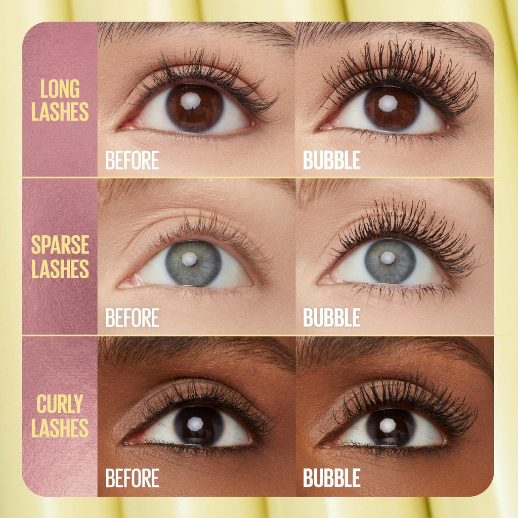 Maybelline Colossal Bubble Mascara Waterproof Blackest Black - Volumizing & Lengthening
